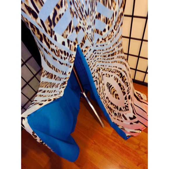 Jaide Ombré Animal Print Formal Dress Size Small - Picture 4 of 8